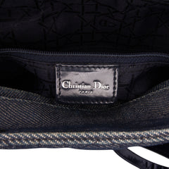 Large Denim Cannage Lady Dior