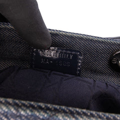 Large Denim Cannage Lady Dior