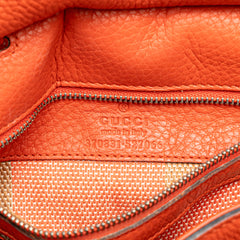 Small Leather Bamboo Daily Satchel
