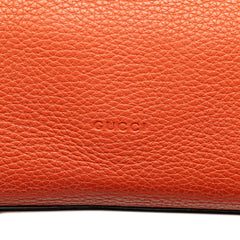 Small Leather Bamboo Daily Satchel