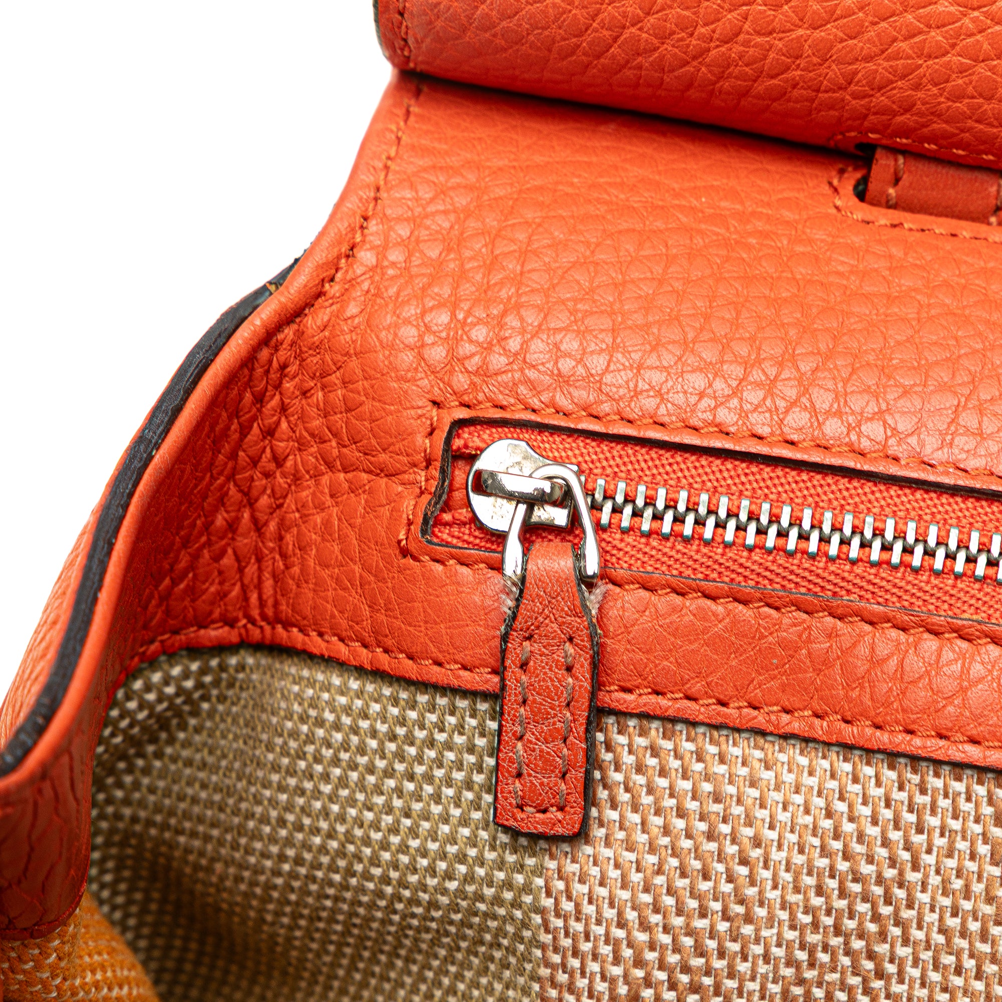 Small Leather Bamboo Daily Satchel