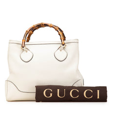 Medium Leather Bamboo Diana Tote
