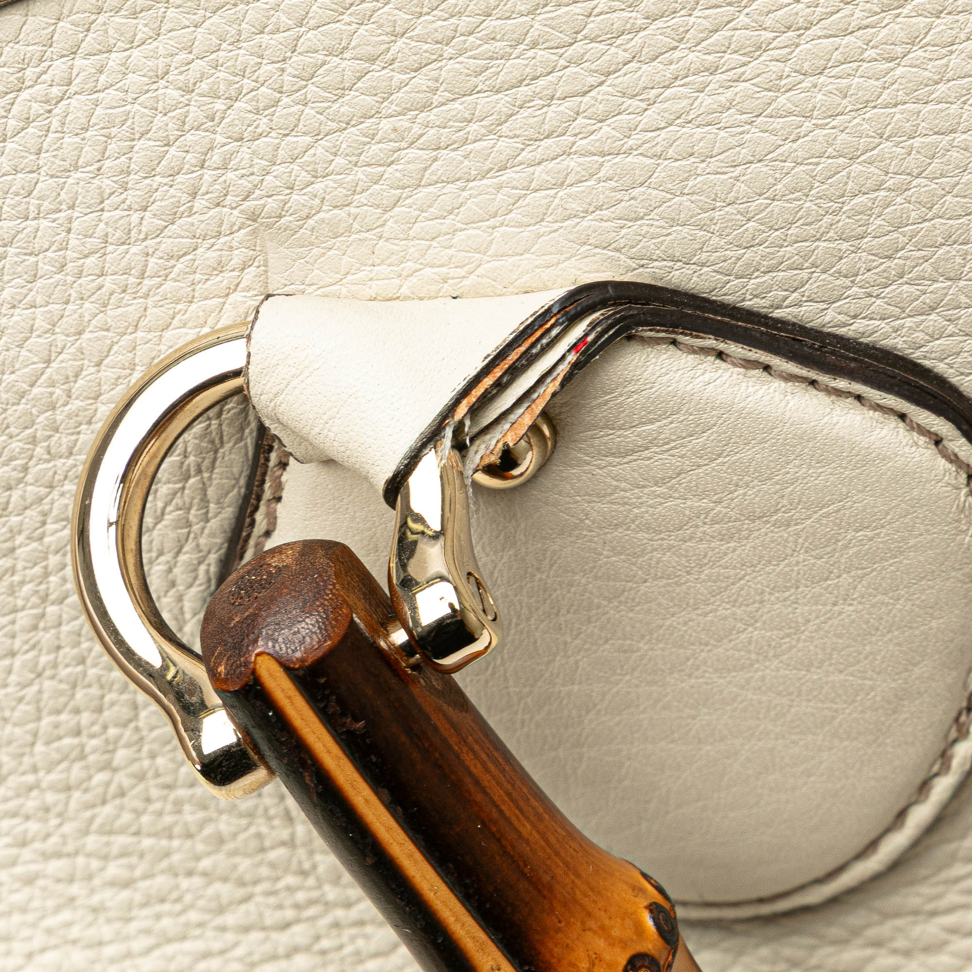 Medium Leather Bamboo Diana Tote