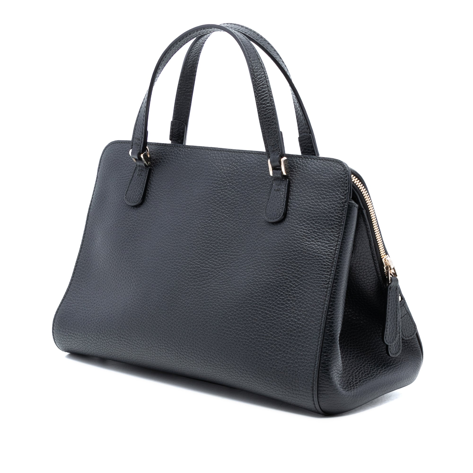 Calfskin Swing Top Handle Satchel