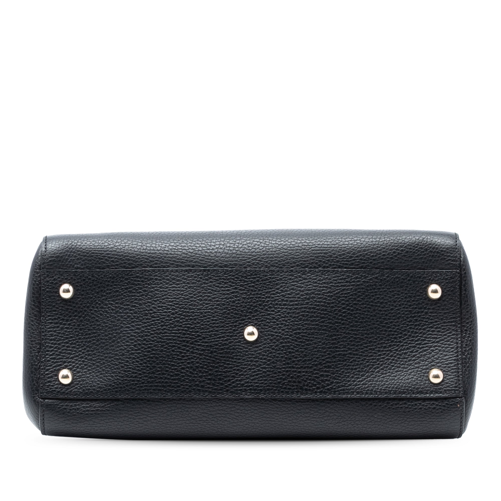 Calfskin Swing Top Handle Satchel