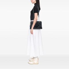 Calfskin Swing Top Handle Satchel