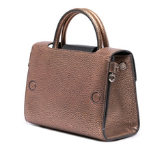 Mini Metallic Grained Calfskin Diorever Satchel