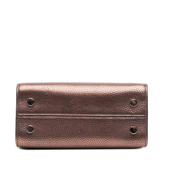 Mini Metallic Grained Calfskin Diorever Satchel
