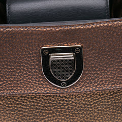 Mini Metallic Grained Calfskin Diorever Satchel