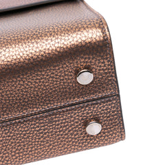 Mini Metallic Grained Calfskin Diorever Satchel