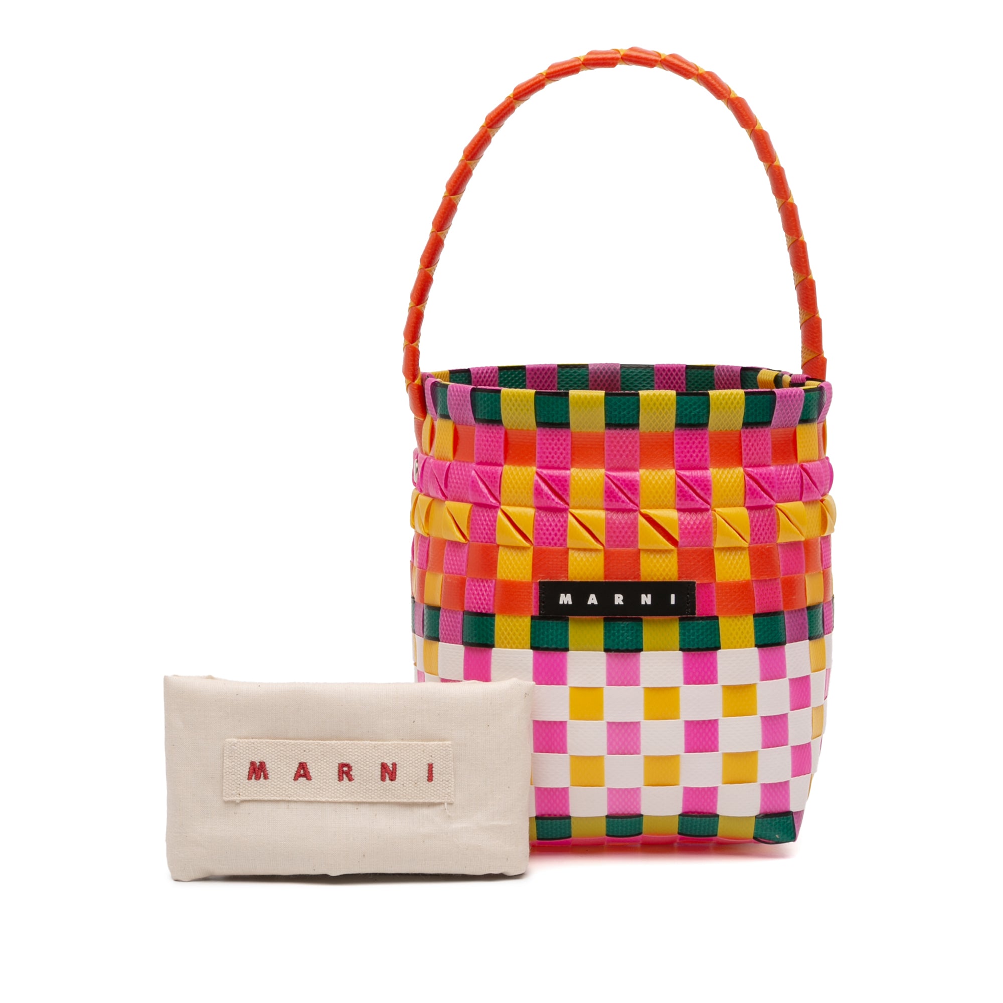 Woven Plastic Basket Bag