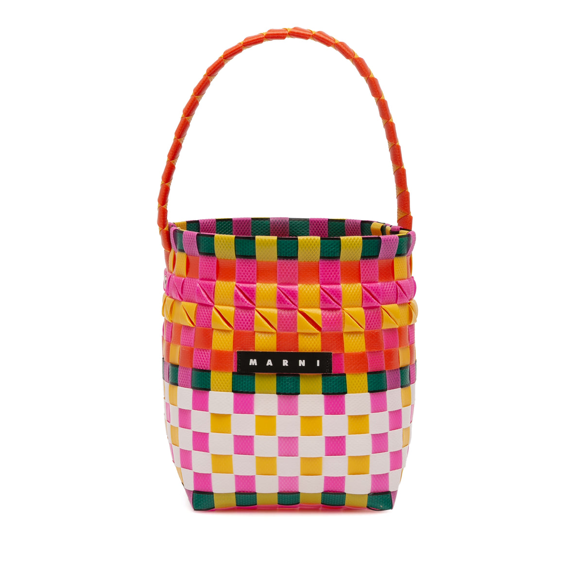 Woven Plastic Basket Bag
