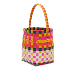 Woven Plastic Basket Bag