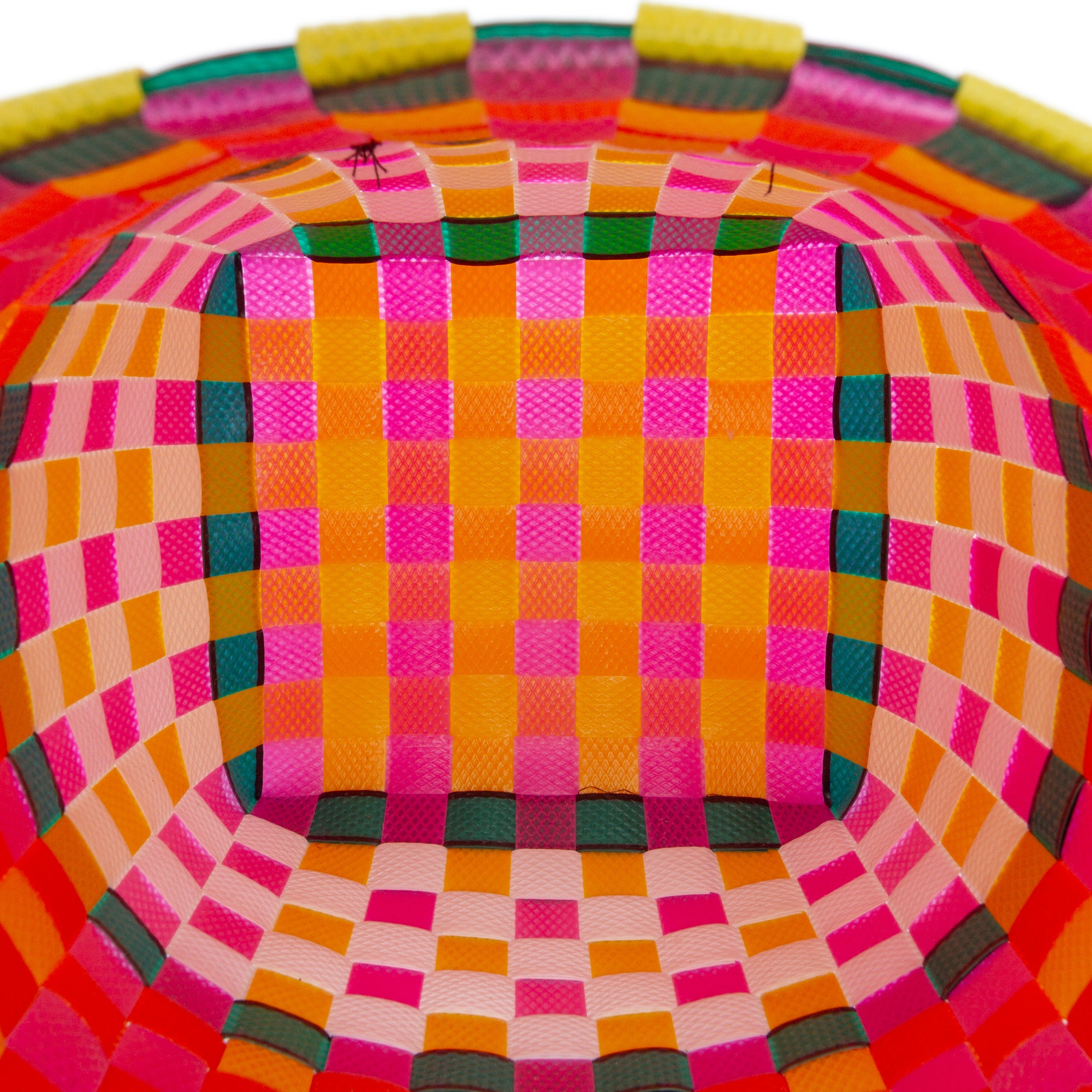 Woven Plastic Basket Bag
