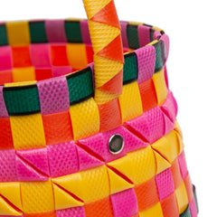 Woven Plastic Basket Bag