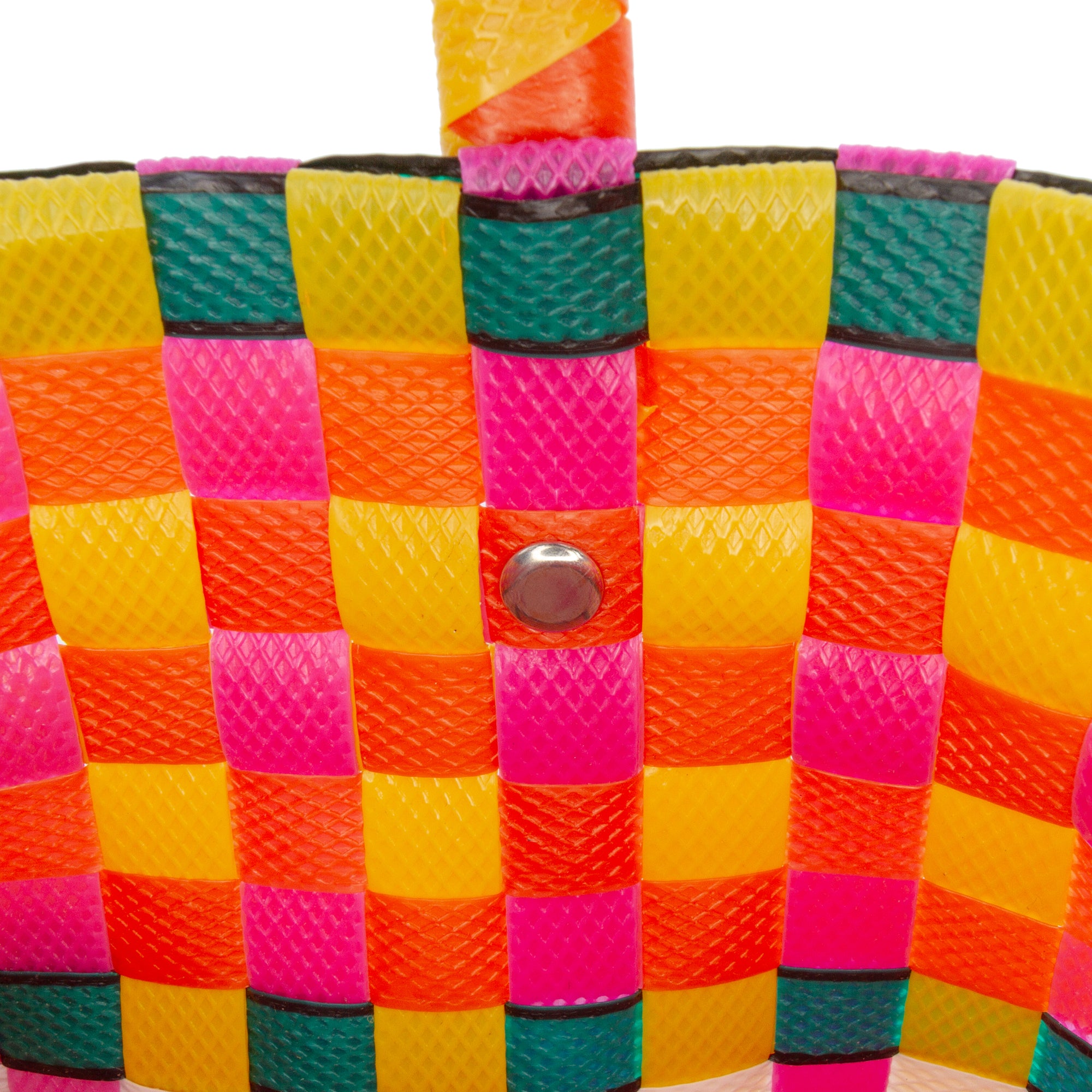 Woven Plastic Basket Bag
