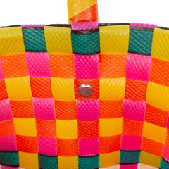 Woven Plastic Basket Bag