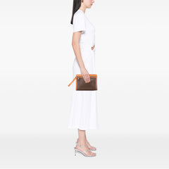 Macadam Coated Canvas Clutch