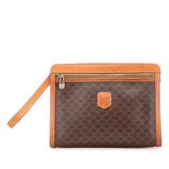 Macadam Coated Canvas Clutch