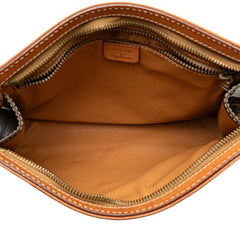 Macadam Coated Canvas Clutch