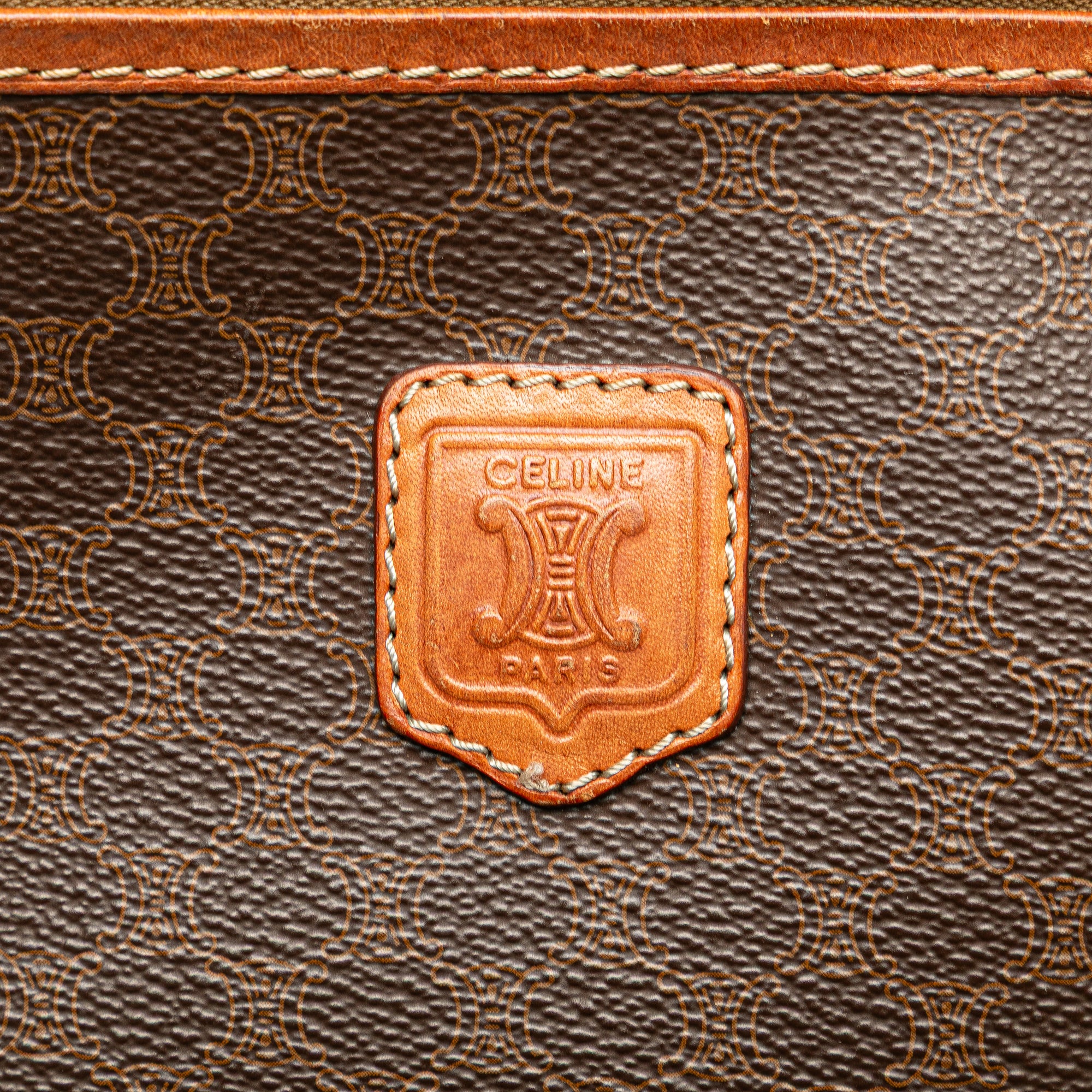Macadam Coated Canvas Clutch