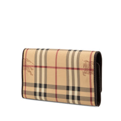Haymarket Check Coated Canvas Continental Wallet