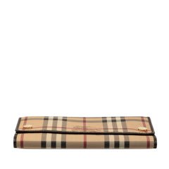 Haymarket Check Coated Canvas Continental Wallet