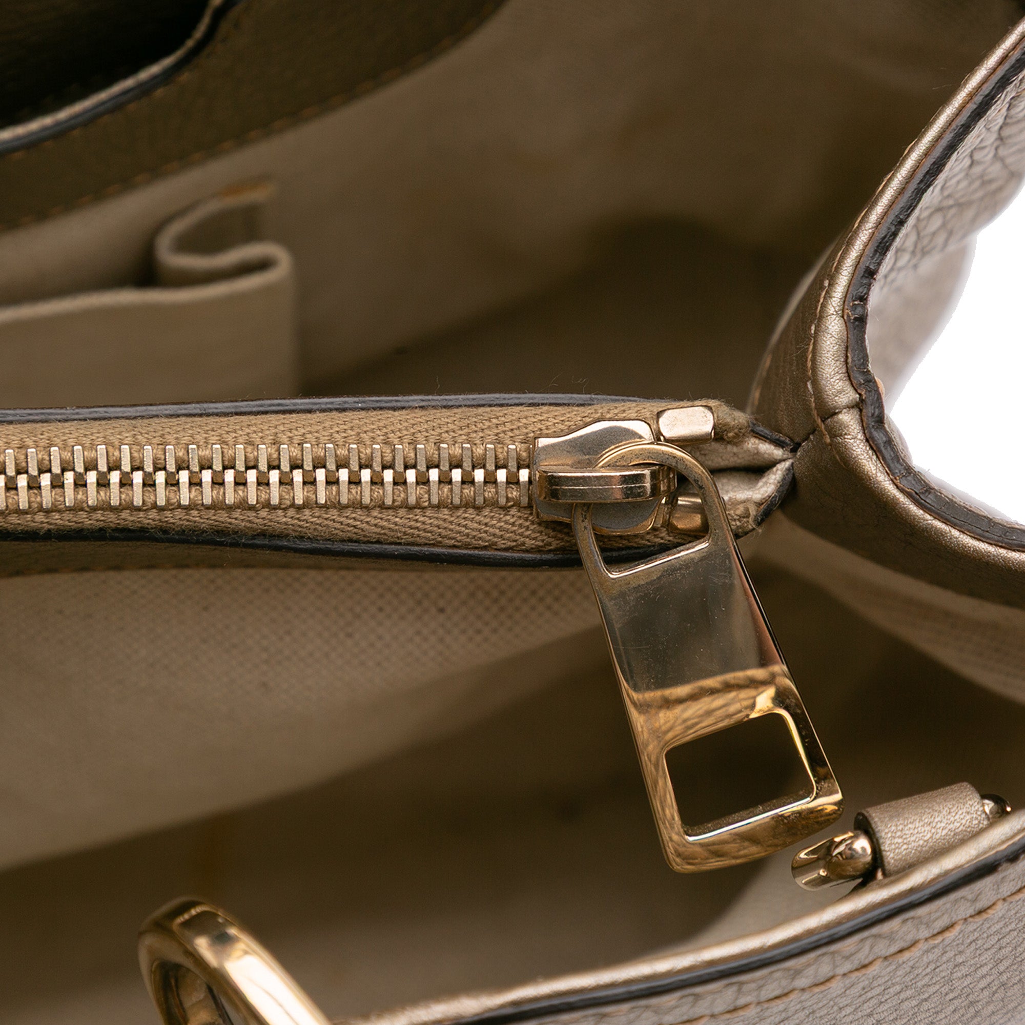Medium Calfskin Bamboo Shopper Satchel