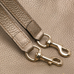 Medium Calfskin Bamboo Shopper Satchel