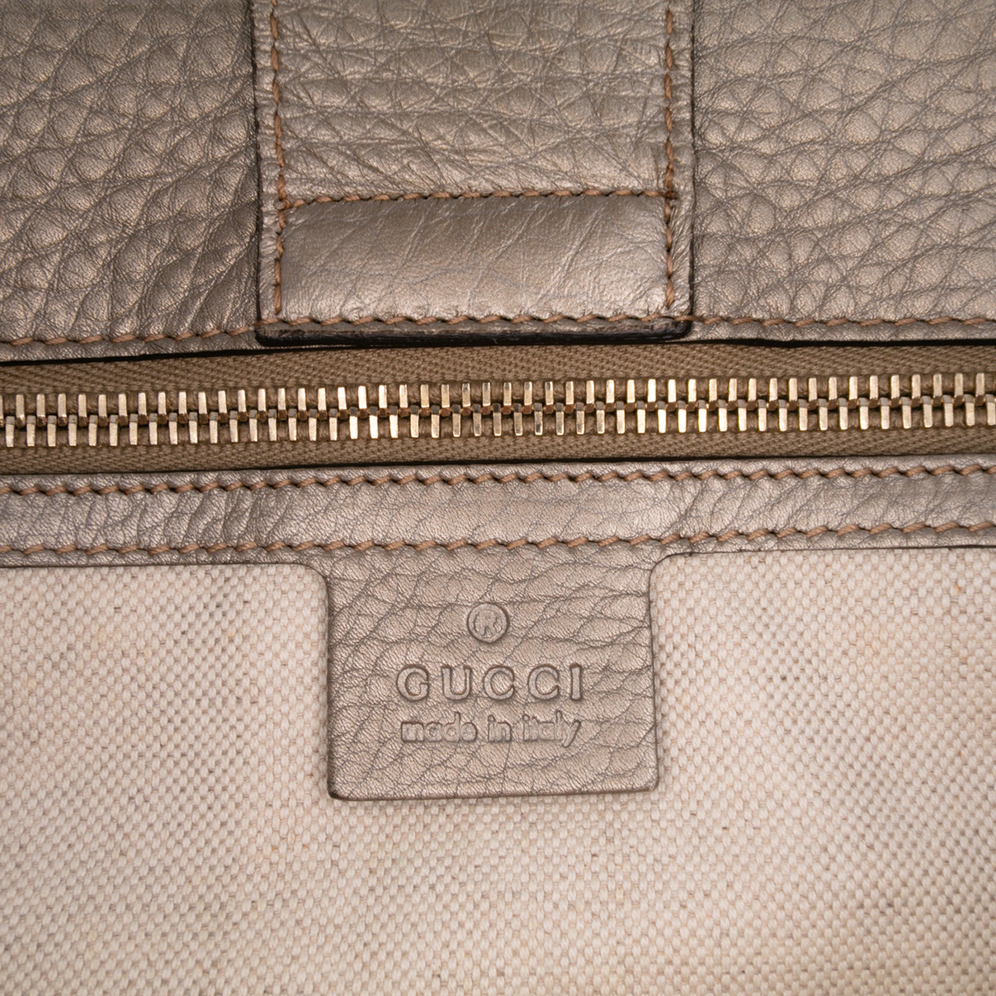 Medium Calfskin Bamboo Shopper Satchel