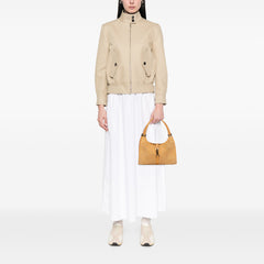 Suede Jackie Bardot Handbag