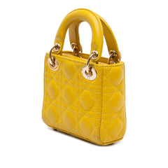 Micro Lambskin Cannage Lady Dior