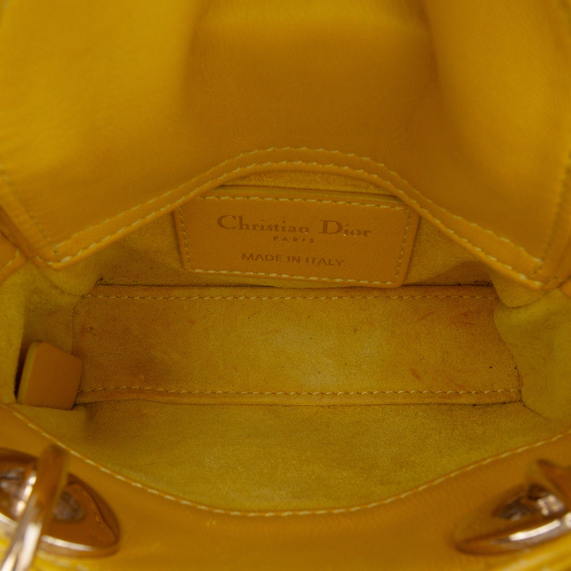 Micro Lambskin Cannage Lady Dior