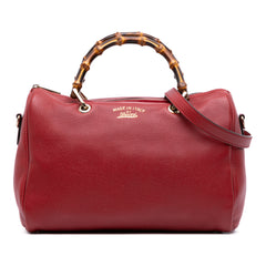 Calfskin Bamboo Shopper Boston