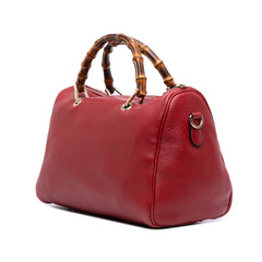 Calfskin Bamboo Shopper Boston