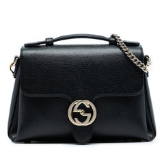 Small Dollar Calf Interlocking G Satchel