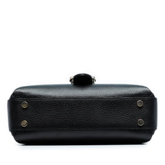 Small Dollar Calf Interlocking G Satchel