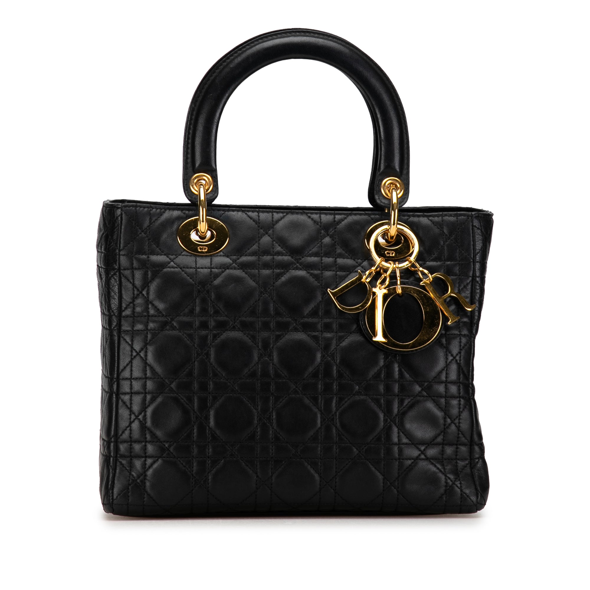 Medium Lambskin Cannage Lady Dior_0