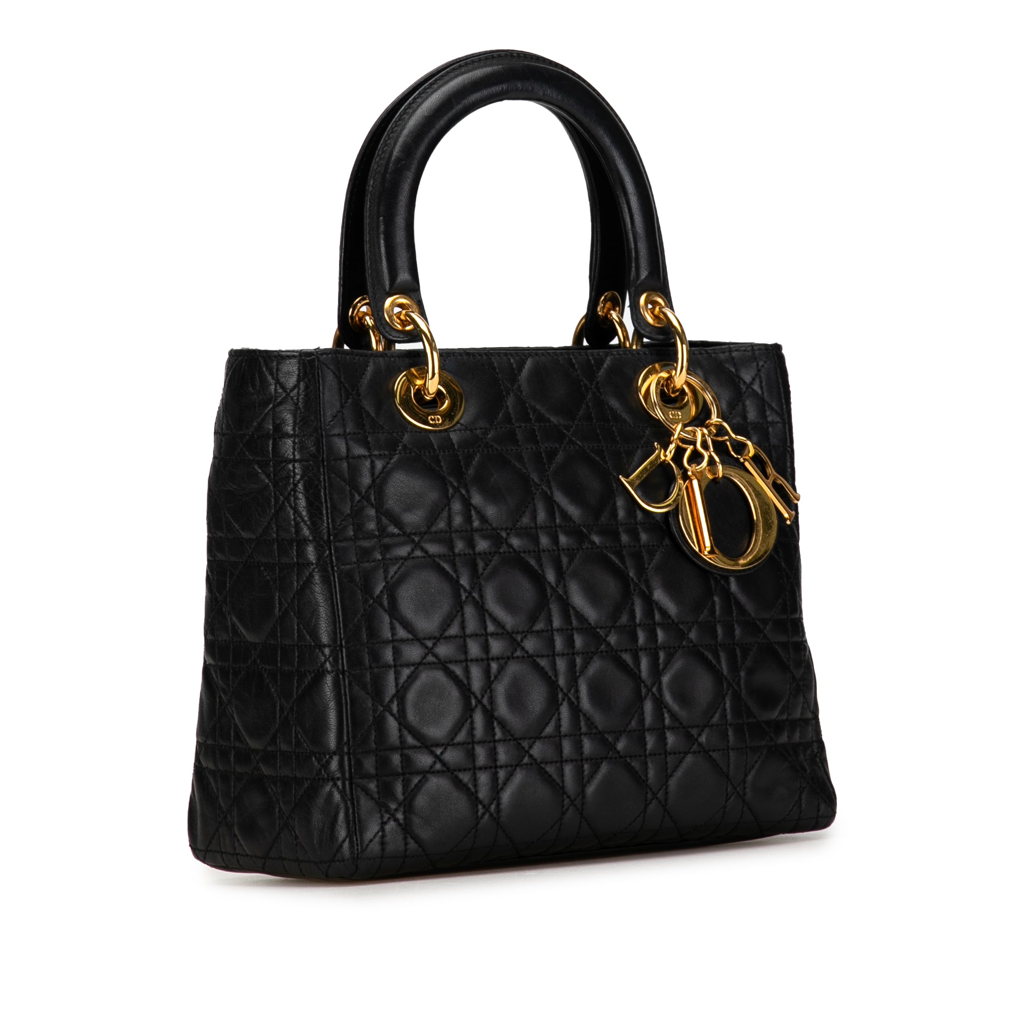 Medium Lambskin Cannage Lady Dior_1