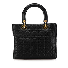 Medium Lambskin Cannage Lady Dior_2