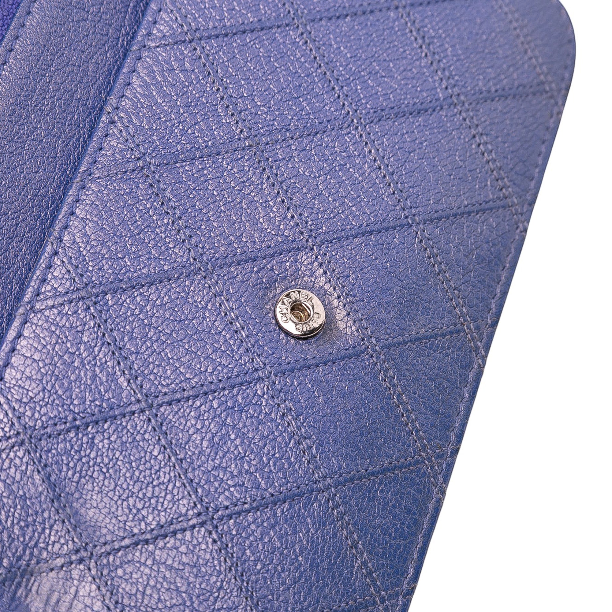 CC Calfskin Double Stitched Wallet on Chain