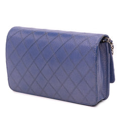 CC Calfskin Double Stitched Wallet on Chain