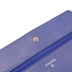 CC Calfskin Double Stitched Wallet on Chain