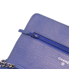 CC Calfskin Double Stitched Wallet on Chain