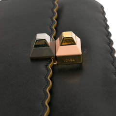 Small Scalloped Leather Kan I Crossbody
