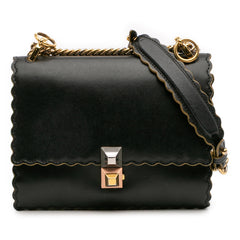 Small Scalloped Leather Kan I Crossbody