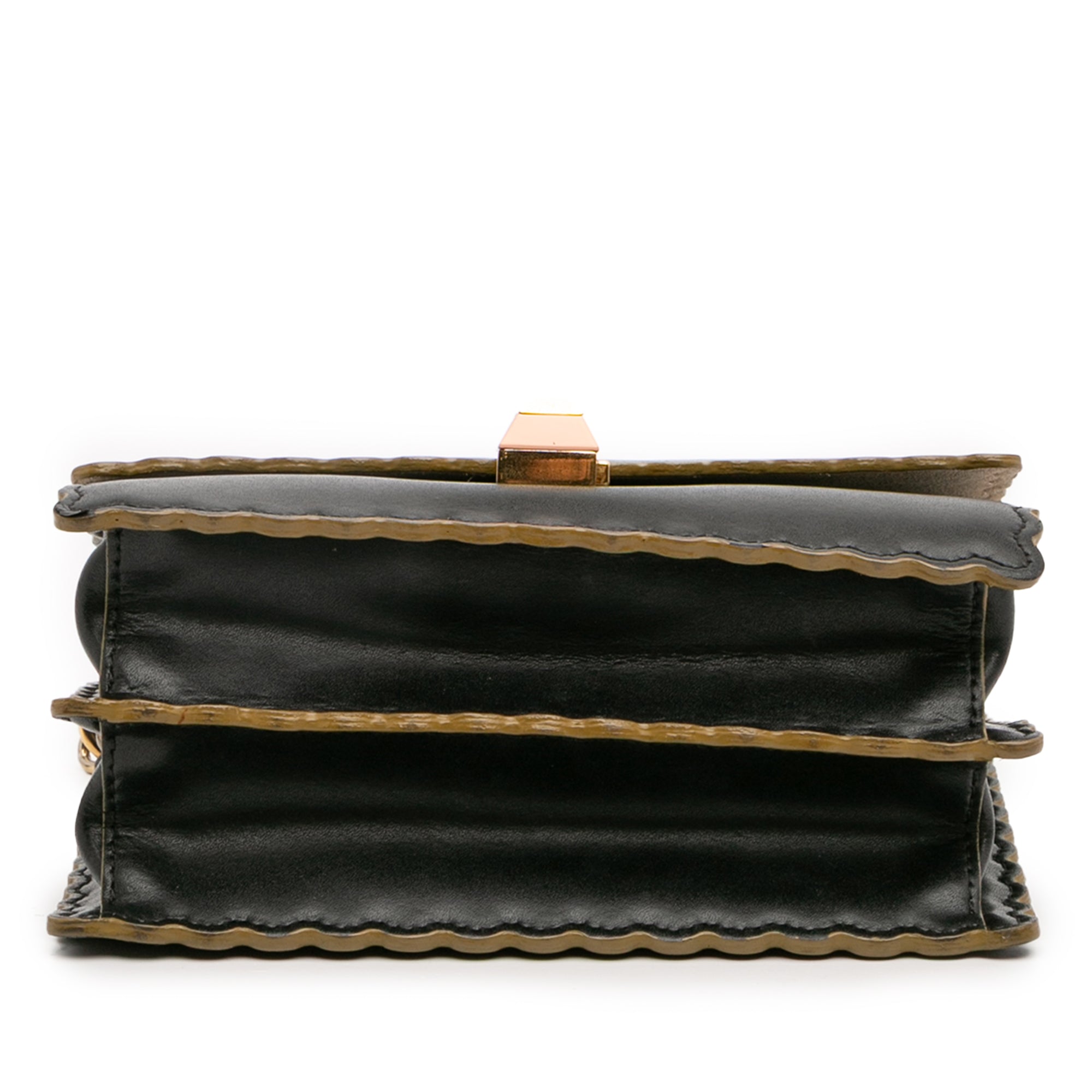 Small Scalloped Leather Kan I Crossbody