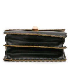 Small Scalloped Leather Kan I Crossbody