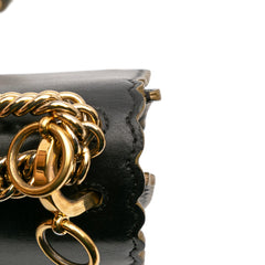 Small Scalloped Leather Kan I Crossbody