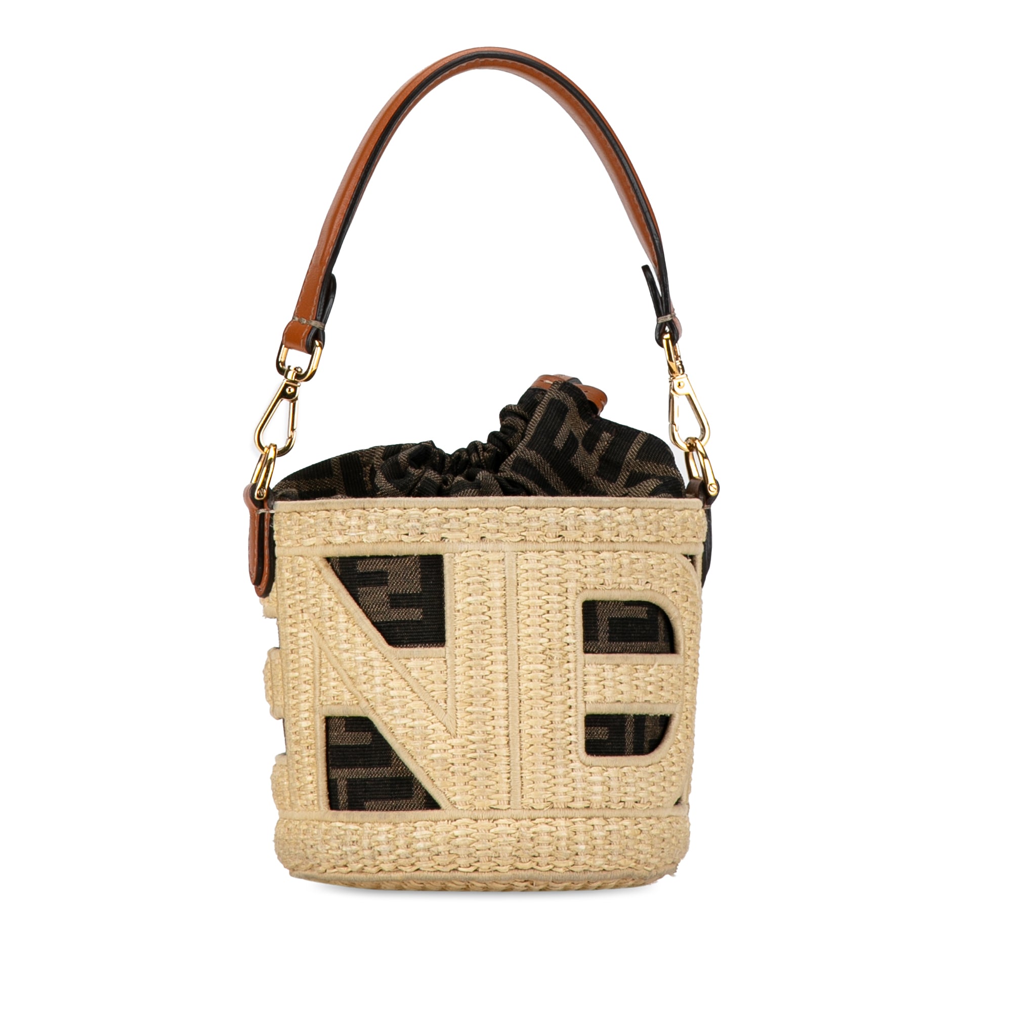 Mini Straw and Canvas Zucca Step Out Bag_2